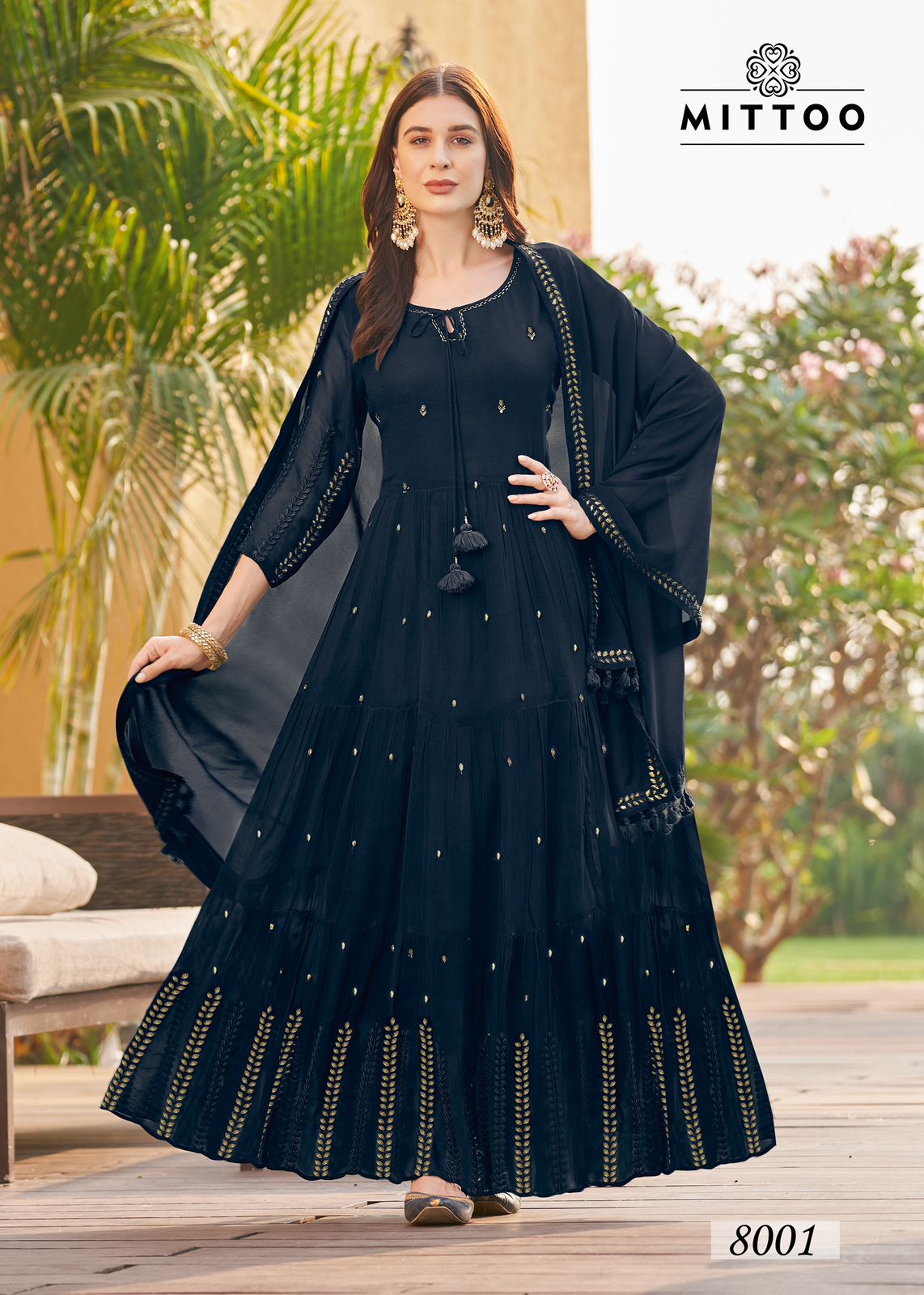 Kasturi By Mittoo Dupatta With Anarkali Kurtis Catalog